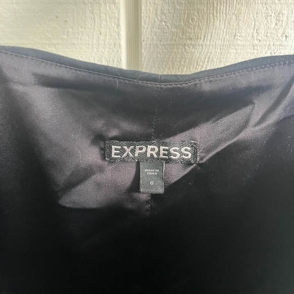 Express Black Ruched Backless Mini Dress - Picture 4 of 4
